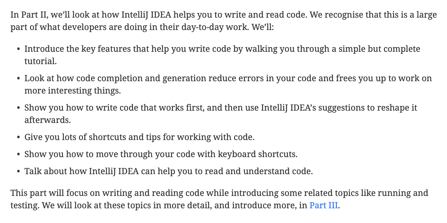 Chapter introduction from the book Getting to Know IntelliJ IDEA